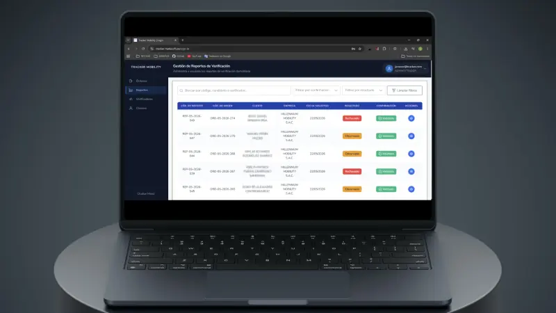 Tracker Mobility: formulario de alta y edición de órdenes de verificación domiciliaria
